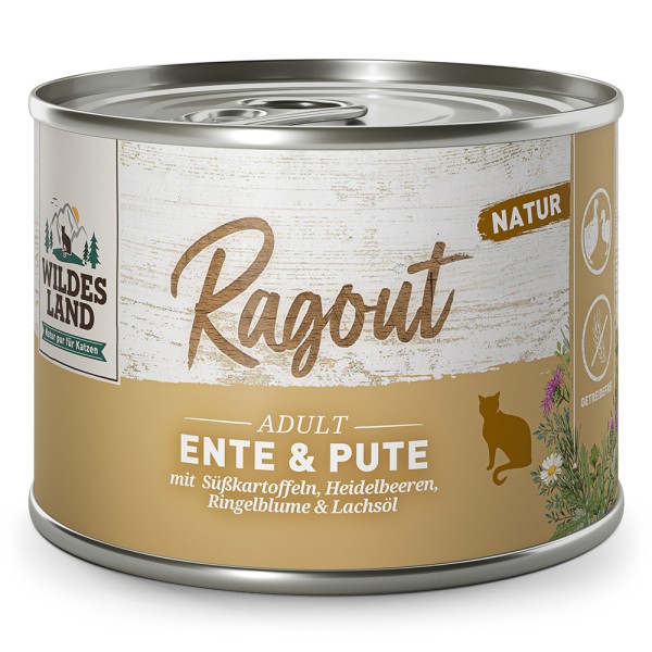 Wildes Land Grain Free Υγρή Τροφή Γάτας Ragout με Πάπια, Γαλοπούλα & Γλυκοπατάτα Wildes Land Grain Free Υγρή Τροφή Γάτας Ragout με Πάπια, Γαλοπούλα & Γλυκοπατάτα