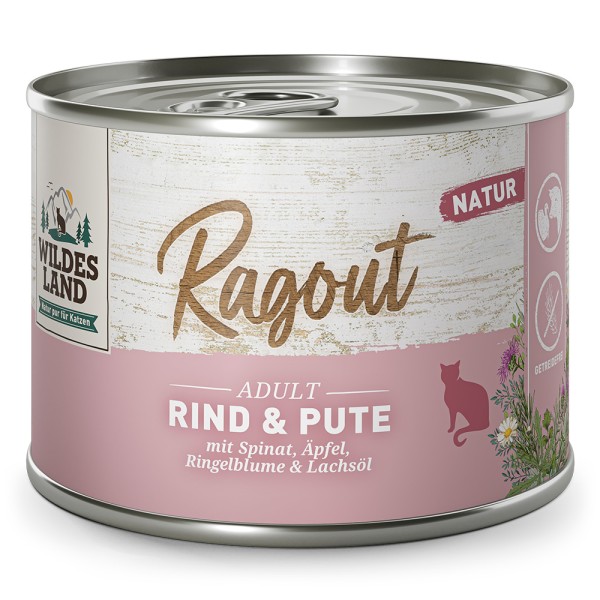 Wildes Land Grain Free Υγρή Τροφή Γάτας Ragout με Μοσχάρι, Γαλοπούλα, Σπανάκι & Μήλο Wildes Land Grain Free Υγρή Τροφή Γάτας Ragout με Μοσχάρι, Γαλοπούλα, Σπανάκι & Μήλο