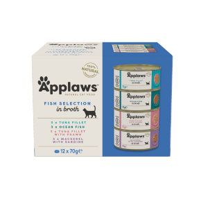 Applaws Multipack Ψαριών σε Ζωμό | Φυσική Υγρή Τροφή για Γάτες