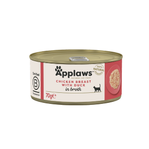 Applaws Κονσέρβα Γάτας Στήθος Κοτόπουλο με Πάπια σε Ζωμό
