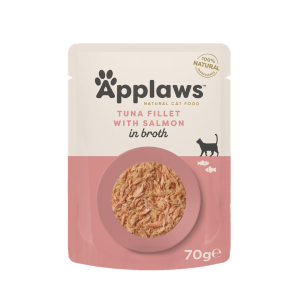 Applaws Cat Pouch Tuna Fillet with Salmon in Broth