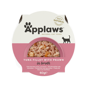 Applaws Cat Pot Tuna Fillet with Prawn in Broth