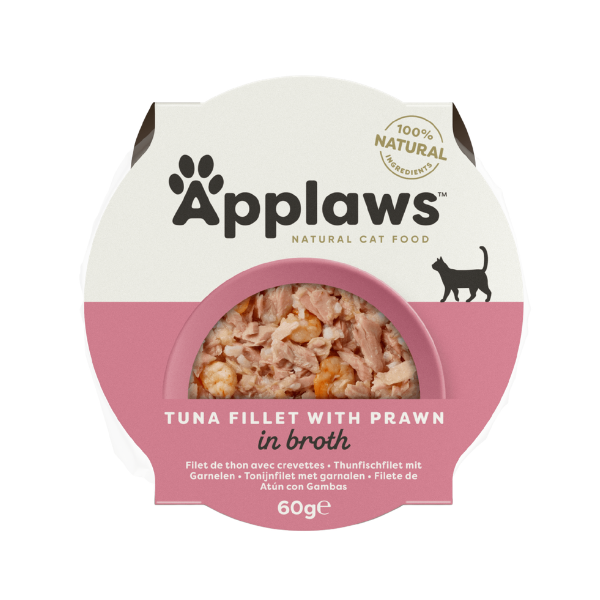 Applaws Cat Pot Tuna Fillet with Prawn in Broth