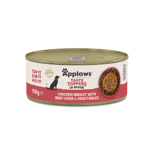 Applaws Taste Toppers Κονσέρβα Σκύλου Στήθος Κοτόπουλο, Συκώτι & Λαχανικά σε Ζωμό