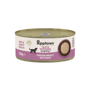 Applaws Taste Toppers Κονσέρβα Σκύλου Στήθος Κοτόπουλο με Πάπια σε Σάλτσα 