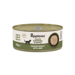Applaws Taste Toppers Dog Tin Chicken Breast with Lamb in Gravy