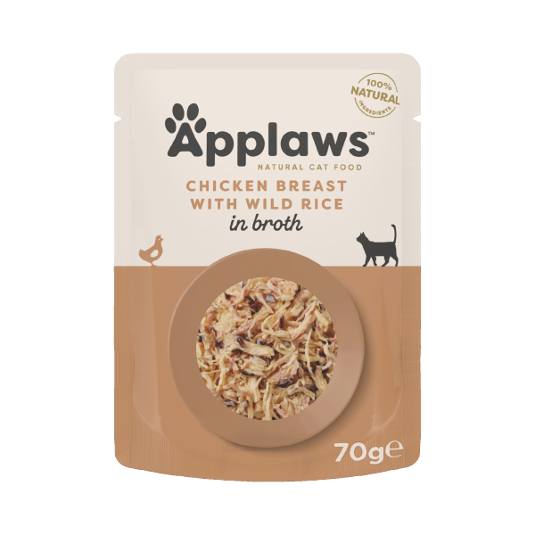 Applaws Cat Pouch Chicken with Wild Rice in Broth Applaws Cat Pouch Chicken with Wild Rice in Broth