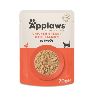 Applaws Cat Pouch Chicken Breast with Salmon in Broth Applaws Cat Pouch Chicken Breast with Salmon in Broth