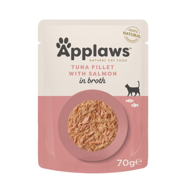 Applaws Cat Pouch Tuna Fillet with Salmon in Broth Applaws Cat Pouch Tuna Fillet with Salmon in Broth