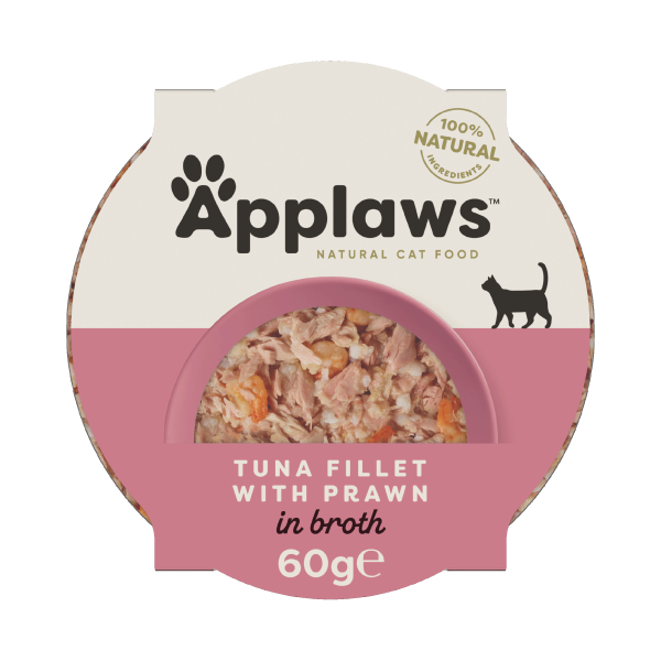 Applaws Cat Pot Tuna Fillet with Prawn in Broth Applaws Cat Pot Tuna Fillet with Prawn in Broth