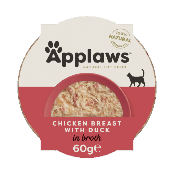 Applaws Cat Pot Chicken Breast with Duck in Broth Applaws Cat Pot Chicken Breast with Duck in Broth