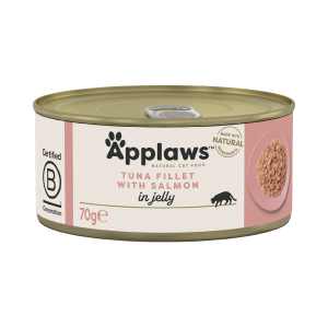 Applaws Cat Tin Tuna Fillet with Salmon in Jelly 