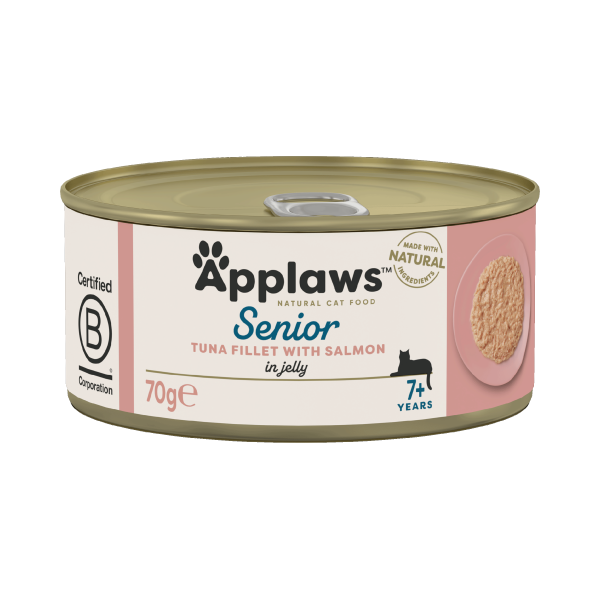 Applaws Cat Tin Senior Tuna with Salmon in Jelly Applaws Cat Tin Senior Tuna with Salmon in Jelly