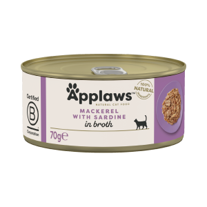 Applaws Cat Tin Mackerel with Sardine in Broth