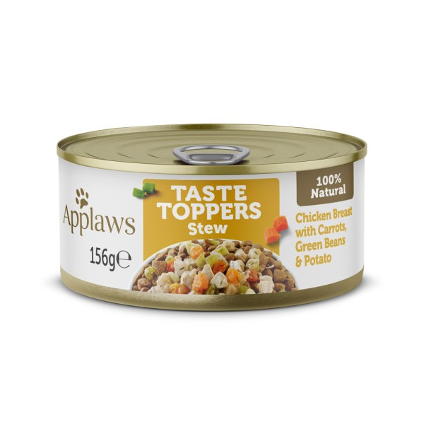 Applaws Taste Toppers Κονσέρβα Σκύλου Στήθος Κοτόπουλο με Λαχανικά Στιφάδο 