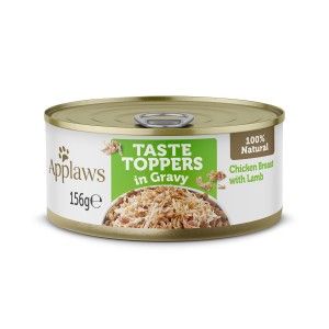 Applaws Taste Toppers Dog Tin Chicken Breast with Lamb in Gravy Applaws Taste Toppers Dog Tin Chicken Breast with Lamb in Gravy
