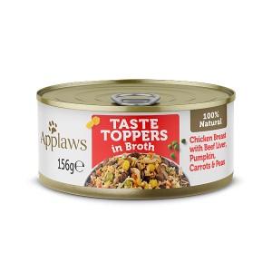 Applaws Taste Toppers Κονσέρβα Σκύλου Στήθος Κοτόπουλο με Συκώτι σε Ζωμό