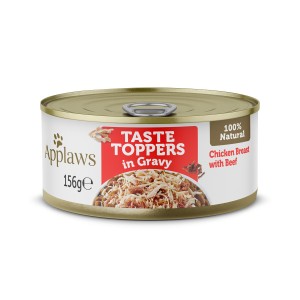 Applaws Taste Toppers Κονσέρβα Σκύλου Στήθος Κοτόπουλο με Μοσχάρι σε Σάλτσα