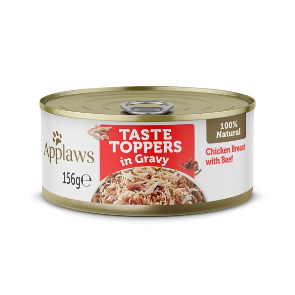 Applaws Taste Toppers Κονσέρβα Σκύλου Στήθος Κοτόπουλο με Μοσχάρι σε Σάλτσα Applaws Taste Toppers Κονσέρβα Σκύλου Στήθος Κοτόπουλο με Μοσχάρι σε Σάλτσα