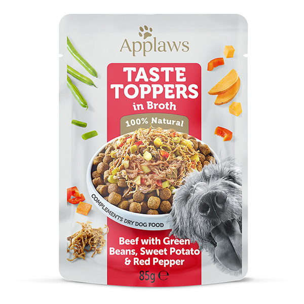 Applaws Taste Toppers Dog Pouch Beef with Vegetables in Broth Applaws Taste Toppers Dog Pouch Beef with Vegetables in Broth