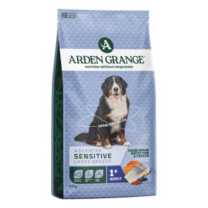 Arden Grange Sensitive Hypoallergenic Dry Dog Food Large Breed Fish Grain Free
