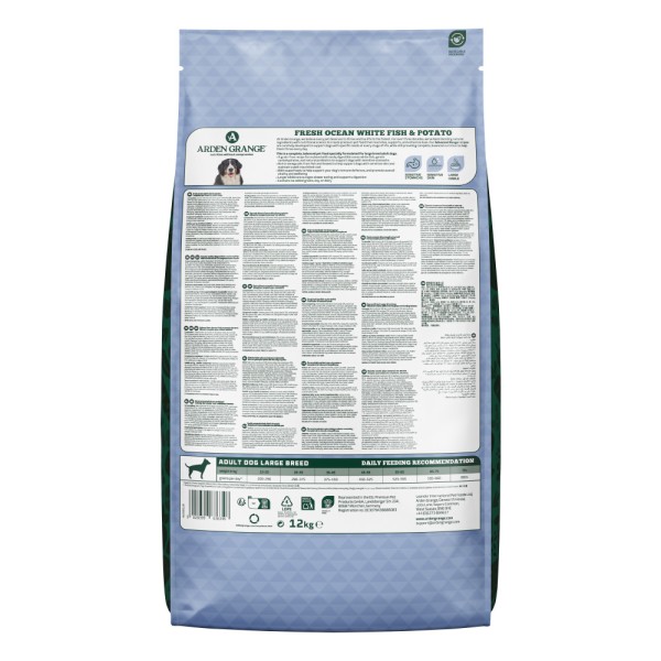 Arden Grange Sensitive Hypoallergenic Dry Dog Food Large Breed Fish Grain Free Arden Grange Sensitive Hypoallergenic Dry Dog Food Large Breed Fish Grain Free