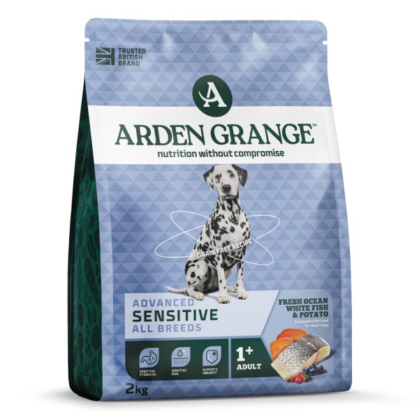 Ξηρή Τροφή Σκύλου Arden Grange Sensitive Grain Free Adult με Λευκό Ψάρι & Πατάτα Ξηρή Τροφή Σκύλου Arden Grange Sensitive Grain Free Adult με Λευκό Ψάρι & Πατάτα