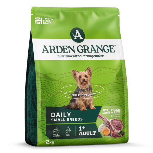 Arden Grange Mini Adult Dry Dog Food with Fresh Lamb & Rice Arden Grange Mini Adult dry dog food with fresh lamb and rice – complete and balanced nutrition for small breed adult dogs, available in Greece through Milann Hellas