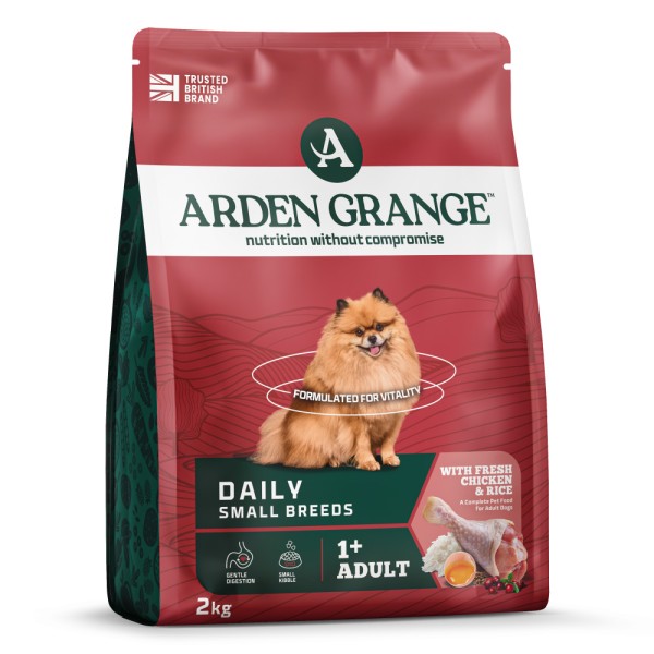 Arden Grange Mini Adult Dry Dog Food with Fresh Chicken & Rice Arden Grange Mini Adult dry dog food with fresh chicken and rice – complete and balanced nutrition for small breed adult dogs, available in Greece through Milann Hellas