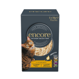 Encore Chicken Selection in Broth Pouches 12 x 70g | Natural Wet Cat Food