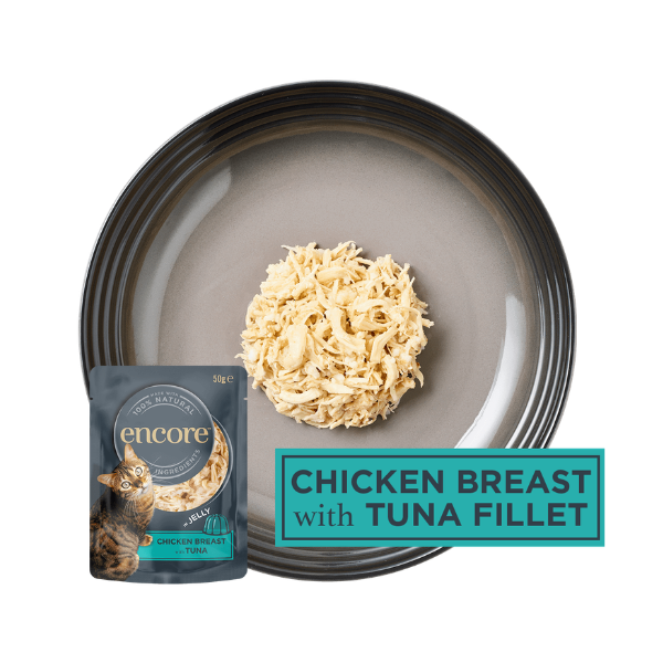 Encore Chicken Selection in Jelly Pouches 5 x 50g | Natural Wet Cat Food
