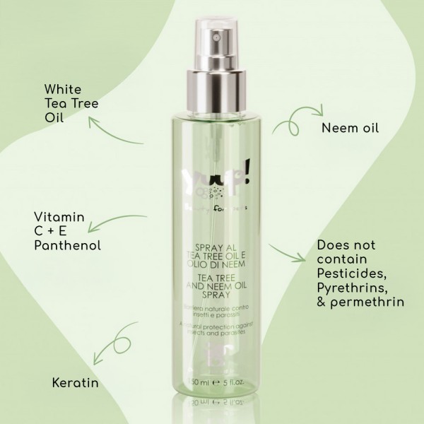 Yuup! Tea Tree & Neem Oil Spray - Φυσικό Εντομοαπωθητικό Spray για Σκύλους & Γάτες | 150 ml Yuup! Tea Tree & Neem Oil Spray - Φυσικό Εντομοαπωθητικό Spray για Σκύλους & Γάτες | 150 ml