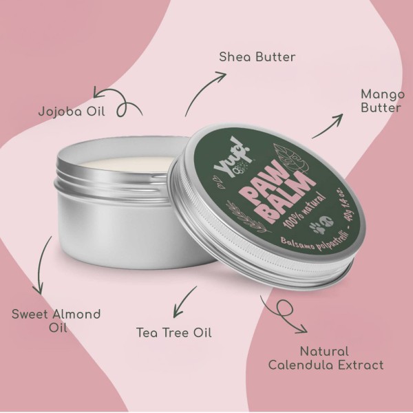 Yuup! Paw Balm - 100% Φυσικό Προστατευτικό Βalm για Πατούσες, Μύτη & Αγκώνες | 40 g Yuup! Paw Balm - 100% Φυσικό Προστατευτικό Βalm για Πατούσες, Μύτη & Αγκώνες | 40 g